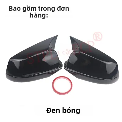 Ốp Gương Chiếu Hậu BMW 5 Series F10 F11 Pre-LCI 2011-2013 Chất Liệu ABS Đen Bóng Dán Trang Trí Phụ Kiện Ô Tô