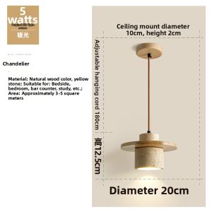 FANZHEN | Minimalist Nordic Style Bedroom Bedside Pendant Light