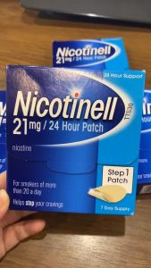 Miếng dán cai thuốc Nicotinell 21mg (Nicotinell Nicotine Patch Quit Smoking Aid Step 1 24 Hour Patch 21 mg)