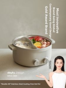 Olayks | Duo-zone Multifunctional Electric Hot Pot 6 Liters