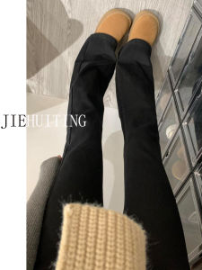 High Waist Flared Jeans Womens Elastic Black Denim Pants Long Floor-Length Slimming Versatile Spring New Arrivals Casual Style