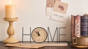 Jam Meja Aesthetic Clock Retro Vintage Ins Style Bedside Table Clock Birthday Gift