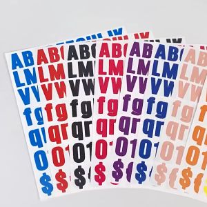 UMI Alphanumeric A-Z 0-9 Letter Number Alphabet Sticker Wedding Birthday Festival Party BOBO Balloon Decoration Nombor 字母贴纸