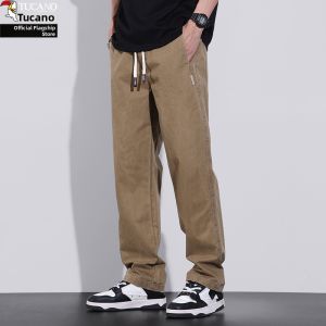 TUCANO | Spring and Autumn New Cotton Workwear Trousers Loose Straight Leg Long Pants