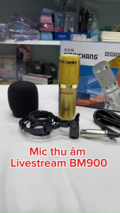 Micro hát Livestream-Thu âm BM-900 dùng cho SouncardMixer-Hút nhẹchống ồn-tặng đủ dây và phụ kiện