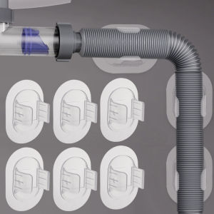 1/2/4Pcs Washing Machine Drain Pipe Holder Self-adhesive Non-punching Outlet Pipe Fixed Buckle Pipe Clamp