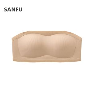 SANFU | Summer One-Shoulder Strap Simple Versatile Wear Bralette Top