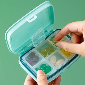 Portable Mini Sealed Medicine Box Large Capacity Pill Box Tablet Box Carry-On Drug Container Family Storage Organizer