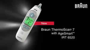 【1 Year Warranty】 Braun thermometer Braun Thermoscan 7 IRT 6520 ear thermometer