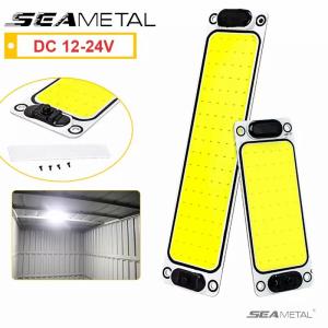 SEAMETAL Car Truck Led Interior Reading Plate Light White COB 54/108SMD Panel Dome Lamp Roof Ceiling Wired Lamp 12/24V