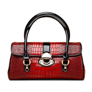 Aidrani  Fashionable and portable large capacity womens handbag made of high-quality cowhide with crocodile texture on the surface wild and atmospheric