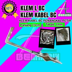 Klem L Kabel BC Isi 10pcs Klem Kabel BC Penangkal Petir Klem Isolator Grounding