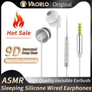 VAORLO | High Quality ASMR Sleeping Earphones Stereo HIFI Heavy Bass Silicone Headsets 3.5MM AUX/Type-C In-Ear Wired Invisible Earbuds