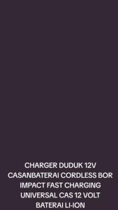 JLD Charger Casan Battery Batre 12.6V Model 1165 Fast Charger Casan Baterai Impact Wrench