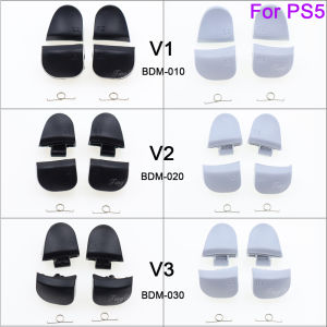 1/2/10Set BDM-010 BDM-020 BDM-030 Black White R1 L1 R2 L2 Game Trigger Buttons with Spring For PS5 V1.0 V2.0 V3.0 Controller