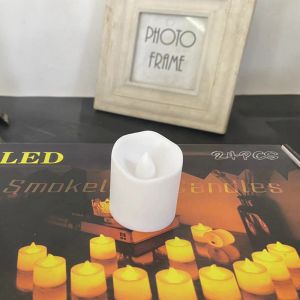 6/12Pcs Flameless LED Artificial Tea Light Candles Home Room Decoration Wedding Decor Anniversary Table Halloween Christmas