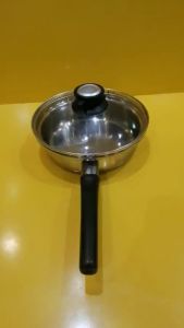 Chảo inox Cladex nội địa Nhật size 22cm cao 6cm (mã 941) Dùng được bếp từ