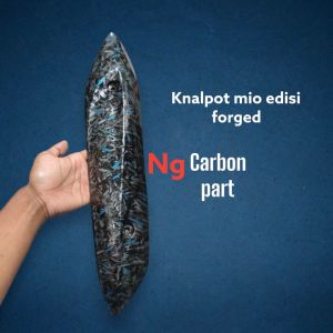 Forged biru Cover knalpot mio sporty