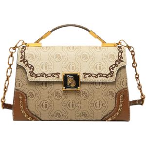 Tas GUSACHI Wanita Mewah Vintage Motif Bordir Ukir Kepala Kuda kd 68
