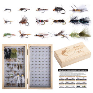 goture | Goture Fly Fishing Flies Kit26-115pcs Fly Fishing LuresDry Flies Wet Bait Streamers Nymphs Flies Fly Fishing Assortment Kit