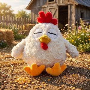 15cm Silly Chicken Plush Toys Cute Farmyard Animal White Yellow Chicken Plushies Funny Wet Chick Dolls Girl Boy Gift Home Decor