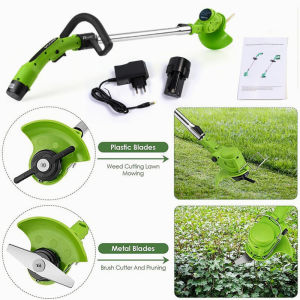 12V Electric Lawn Mower Irrigation Lawn Mower Rechargeable Lithium Lawn Mower Mesin Rumput