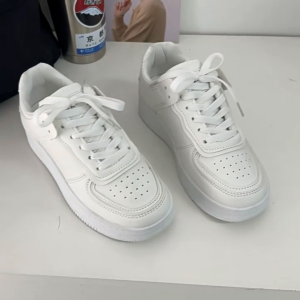 Falimottype Womens Classic Breathable White Casual Shoes Fashion Minimalist Sneakers Campus Daily Student Shoes
