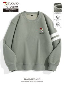 TUCANO | Unique Design Double Stripes Crewneck Loose Mens Sweatshirt
