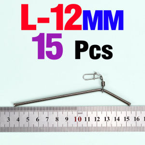 15Pcs Small Style Brass Tube 7/9/12cm Fishing Balance Connector Double Ends Fishing Tackle Anti Tangle Sea Fishing Accessories