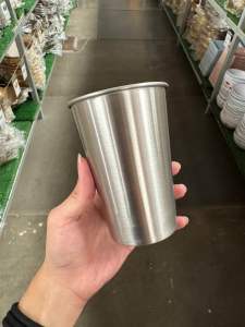 APPN (1แพคได้20ใบ “ลงทุนรอบเดียวใช้ได้นาน“ มีคลิปรีวิว) แก้ว แก้วน้ำ แก้วเบียร์ แก้วกินเบียร์ ตกไม่แตก วัสดุสแตนเลส SST304 ทนทาน แข็งแรง งานละเอียด ความจุ500ML (1486441239)