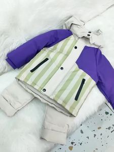 OLEKID 2026 Winter Children Clothing Set Real Fur Down Jacket For Girl Boy Parka Overalls Snowsuit 1-5 Years Kids Outerwear Coat