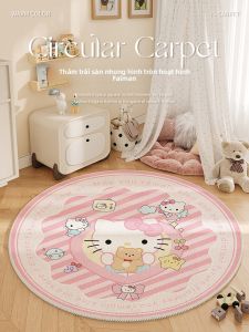 BEIAISI | Easy Clean Childs Room Carpet Round Play Mat