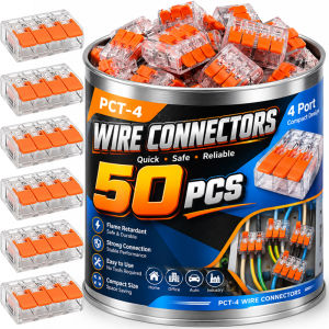50 cái đòn bẩy đầu nối dây điện khối thiết bị đầu cuối dây điện nhanh vỏ trong suốt cáp kết nối điện cho mạch sửa chữa kết nối