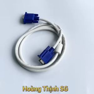Dây Cáp VGA Trắng dài 15M 5M 10M chống nhiểu dùng cho tivi màn hình vi tính