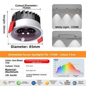 HUIPU ZHAOMING | Human Sensing Recessed Entrance Hall Light