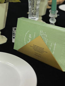 20 Packs 33*40cm Wedding Print Napkins Green Lavender Colorful Restaurant Hotel Wedding Celebration Decoration Business Supplies