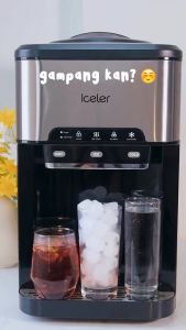 Mesin Es 3IN1 Iceler - Air Panas, Air Es & Es Batu Galon Bawah