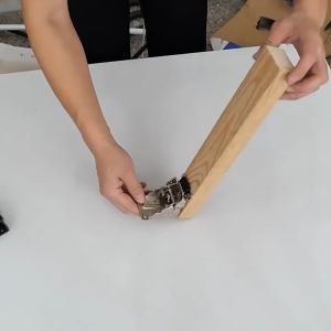 Self-Locking Folding Hinge Iron Chair Table Leg Extension Support Brackets Foldable Hinges Hardware