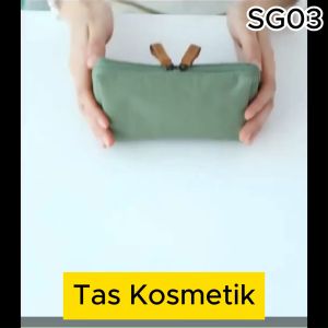 Tas Kosmetik MINI Waterproof / Tas Kosmetik MINI Bahan Nylon Kekinian Terlaris - SG03