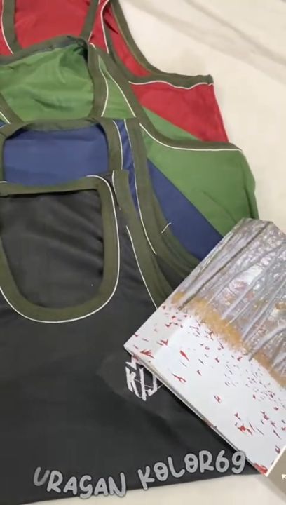 Kaos Dalam Pria Bordir Singlet Pria Dewasa