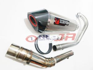 Knalpot Racing Scorpion Carbon Verza Byson Vixion Old Cb 150r New Mx king Gsx Sonic Cbr Facelift Gtr R15 v2 v3 Xabre Dll