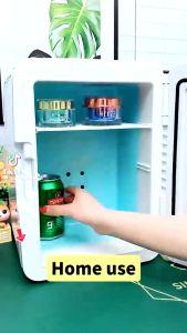 Mi.dea 8L Portable Car Freezer Outdoor Mini Fridge Refrigerator Peti Sejuk Cosmetic Box 迷你车家小冰箱