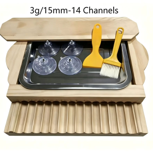 Wooden Sesame Ball & Dumpling Maker Board Multi-purpose Manual Round Ball Mold for Home Kitchen DIY