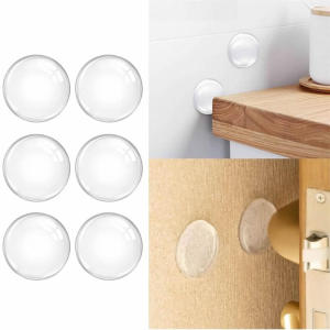 Door Bumpers Door Stoppers with Self Strong Adhesive Clear Door Stops for Wall Shock Absorbent Wall Protectors From Door Knobs