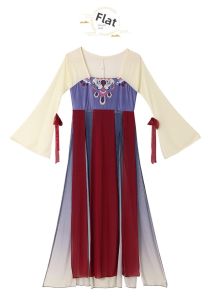 Elegant Ancient Chinese Style Long Silk Robe for Women Adult Dance Practice Costume Fairy Atmosphere Drifting Gown Performance Outfit