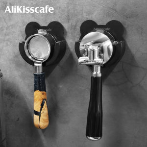 AliKisscafe Coffee Portafilter Holder Wall Rack 51mm 54mm 58mm for Delonghi Breville Gaggia E61 Espresso Accessory Barista Tools