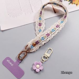 ZHENGEGE | Flower Stylish Portable Anti-theft Phone Strap