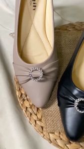 Flatshoes Bella ROSEE Wanita - Sepatu Sandal Balet Wanita Pita Cincin Sol Karet Non-Slip