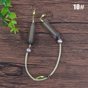 (.) 1PC Anti-separation Base Fishing Hook Double Hook For Fishing Live Bait With Double Bait Keeper Barbs High Carbon Steel