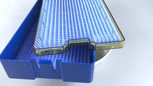 Sterilising tray Double layer sterilization tray case dental ion for holding instrument autoclavable